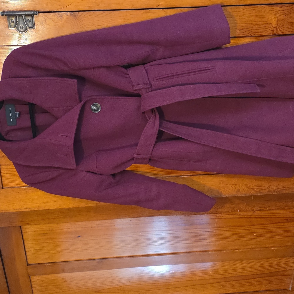 Ann Taylor Factory Women's Plum Coat